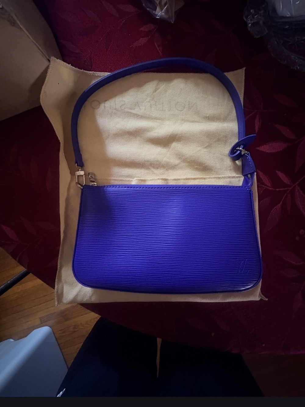 Louis Vuitton Epi Leather Mini Shoulder Bag in Vibrant Blue